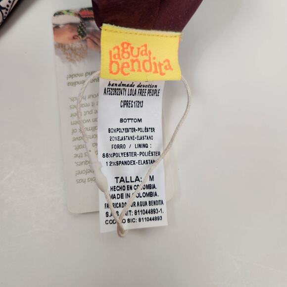 Agua Bendita Lola Cipres Low Rise Bikini Bottom Size Medium NWT - Picture 5 of 5